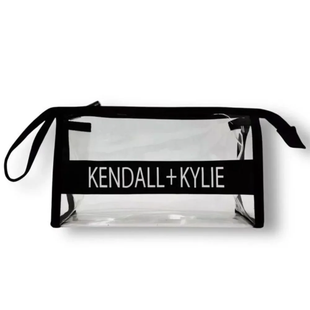 New Kendall + Kylie Clear Makeup Bag‎ Transparent Cosmetic Travel Pouch Case Y2K